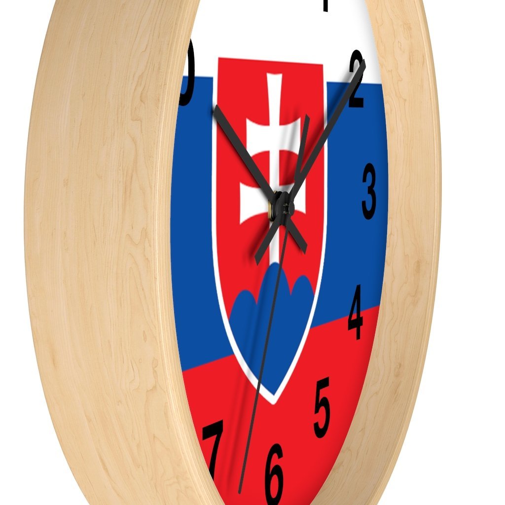 Slovakia Coat Of Arms Wall Clock Home Decor Printify