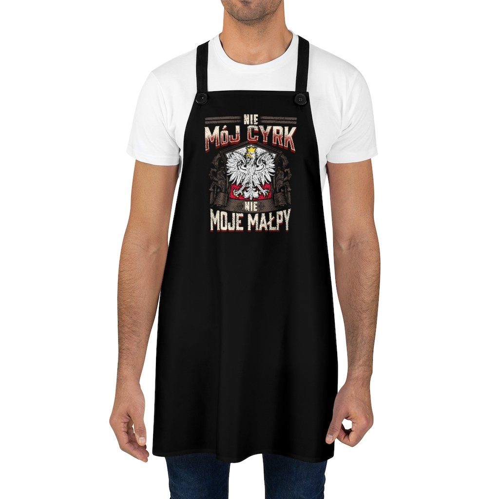 Not My Circus Poly Twill Apron Accessories Printify