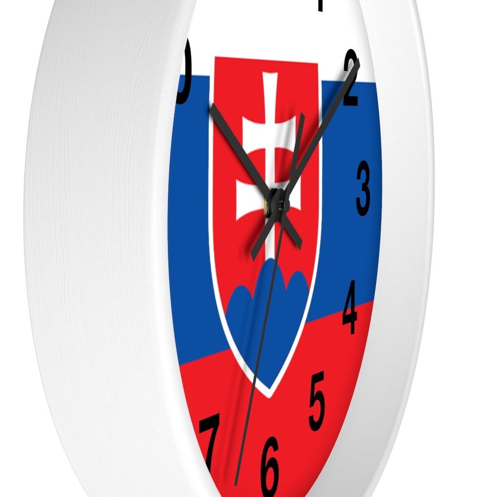 Slovakia Coat Of Arms Wall Clock Home Decor Printify