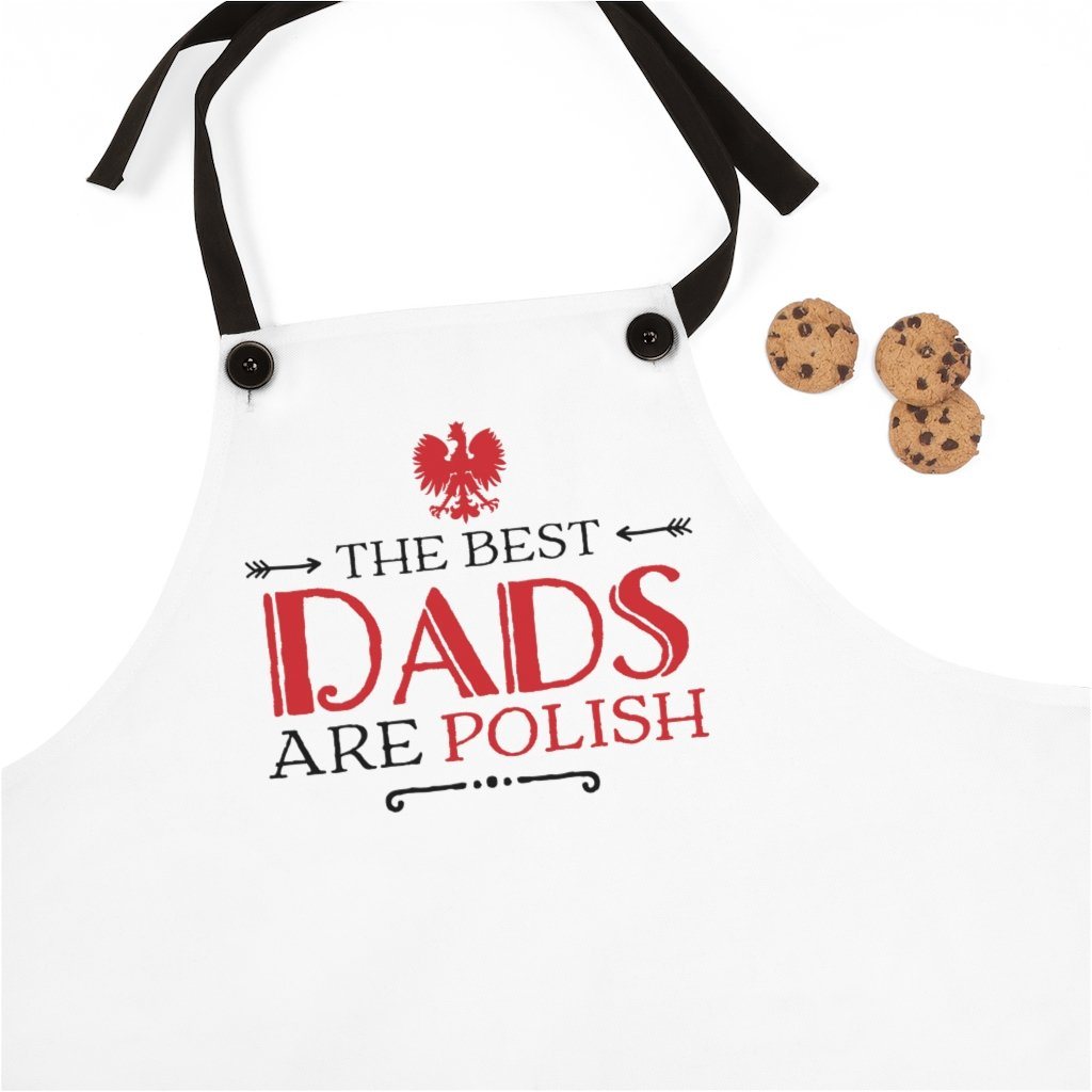 The Best Dad's Are Polish Poly Twill Apron Accessories Printify One Size