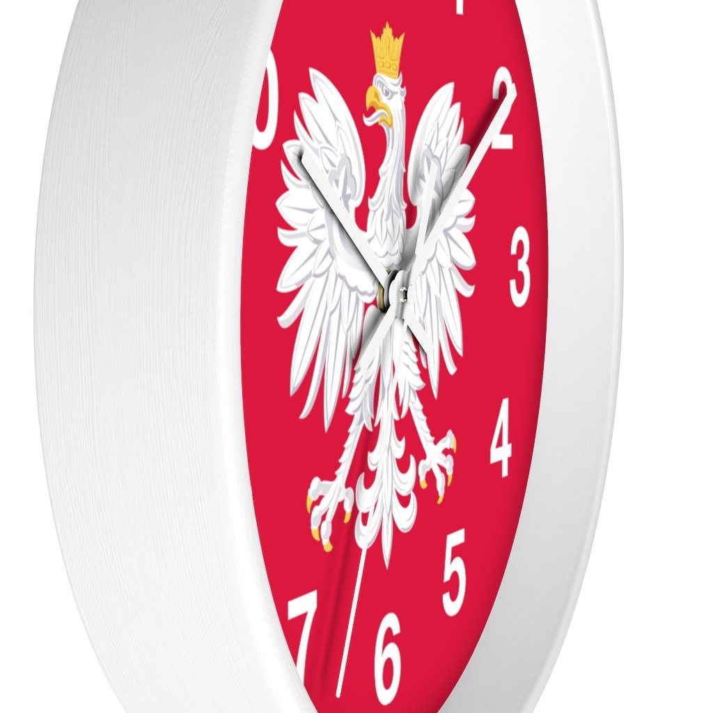 Polish Eagle Wall Clock Home Decor Printify