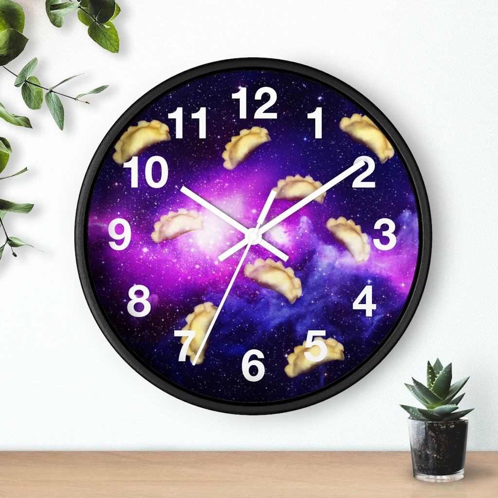 Pierogi Wall Clock Home Decor Printify