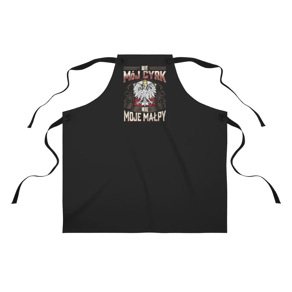 Not My Circus Poly Twill Apron Accessories Printify