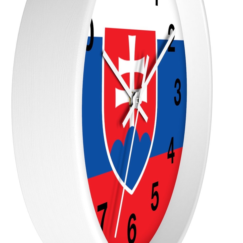Slovakia Coat Of Arms Wall Clock Home Decor Printify