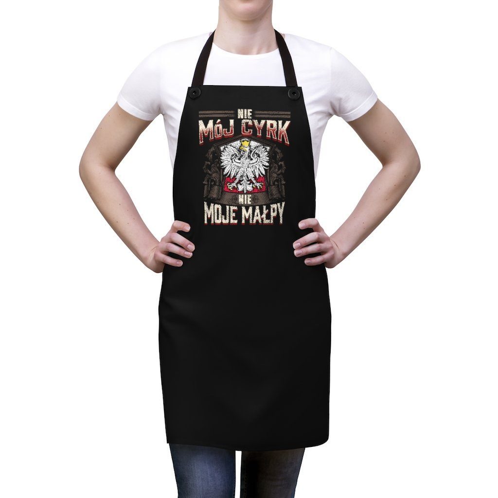 Not My Circus Poly Twill Apron Accessories Printify