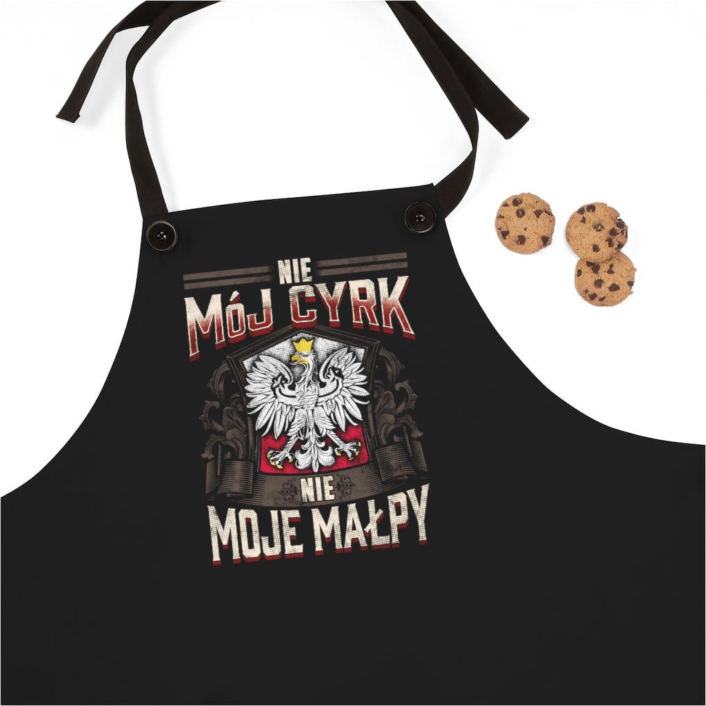 Not My Circus Poly Twill Apron Accessories Printify One Size
