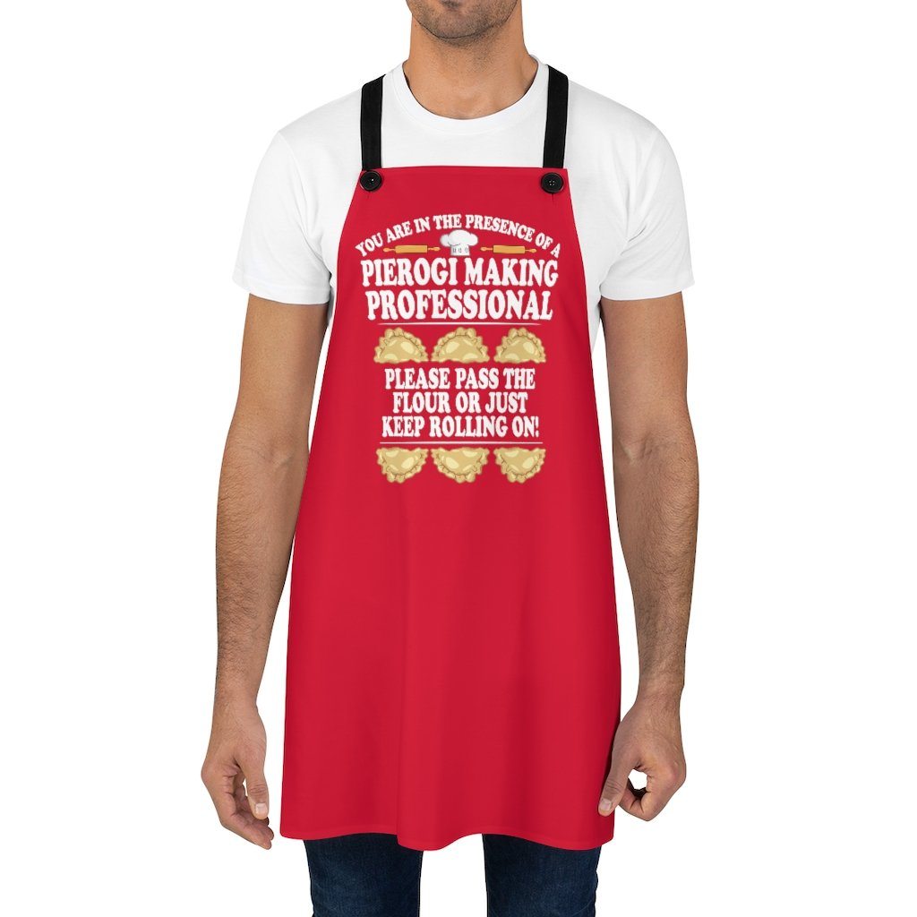 Pierogi Making Professional Poly Twill Apron Accessories Printify