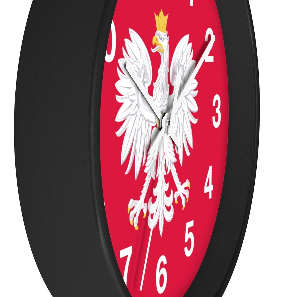 Polish Eagle Wall Clock Home Decor Printify