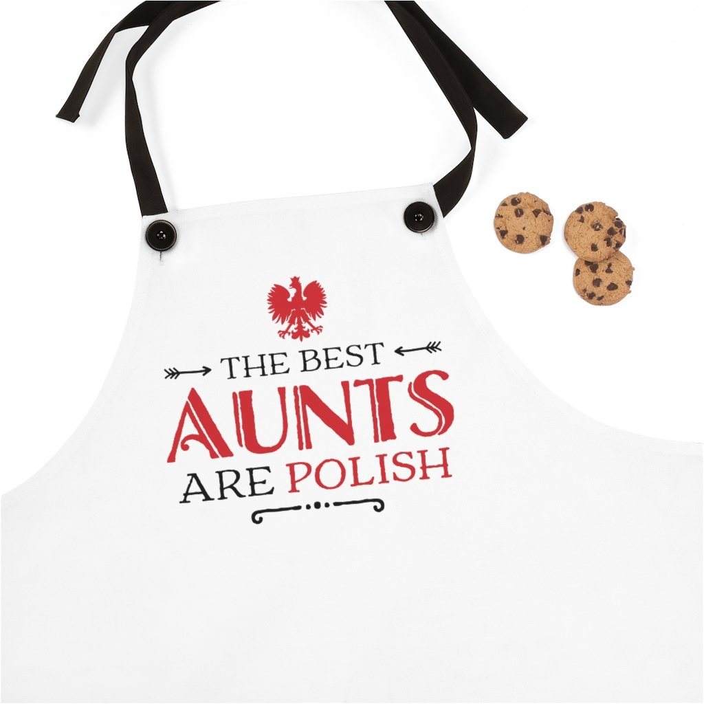 The Best Aunt's Are Polish Poly Twill Apron Accessories Printify One Size