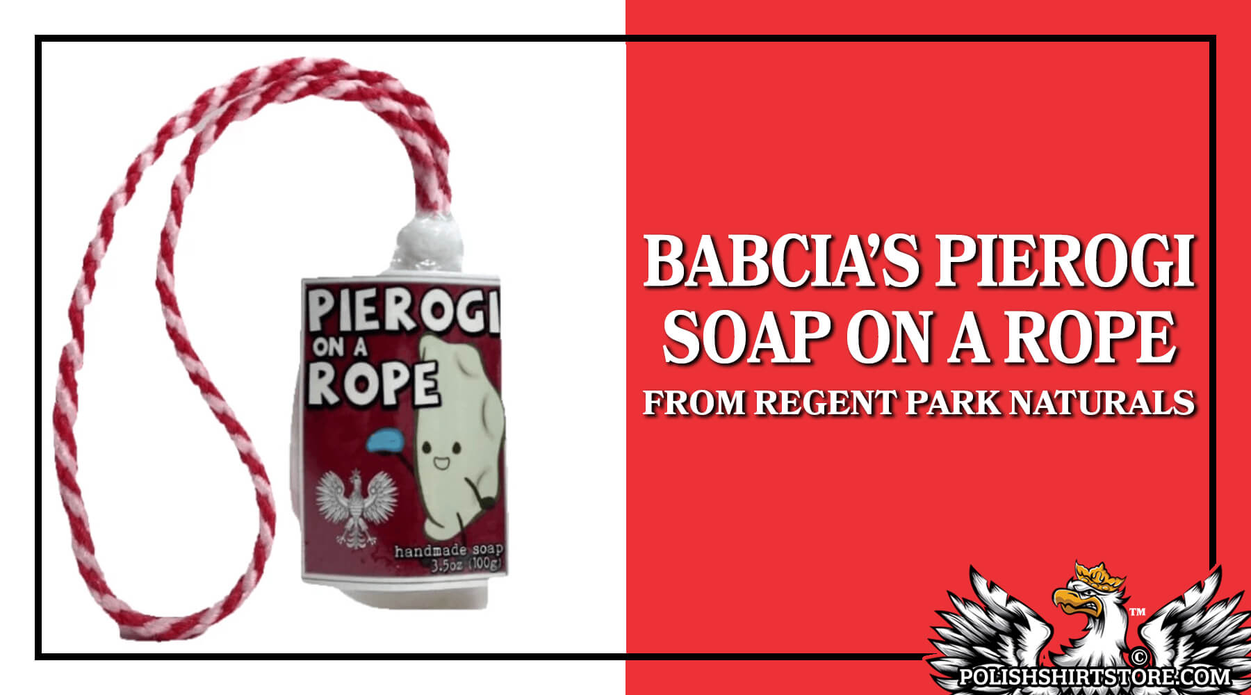Pierogi Soap On A Rope - Polish Handmade Novelty Soap