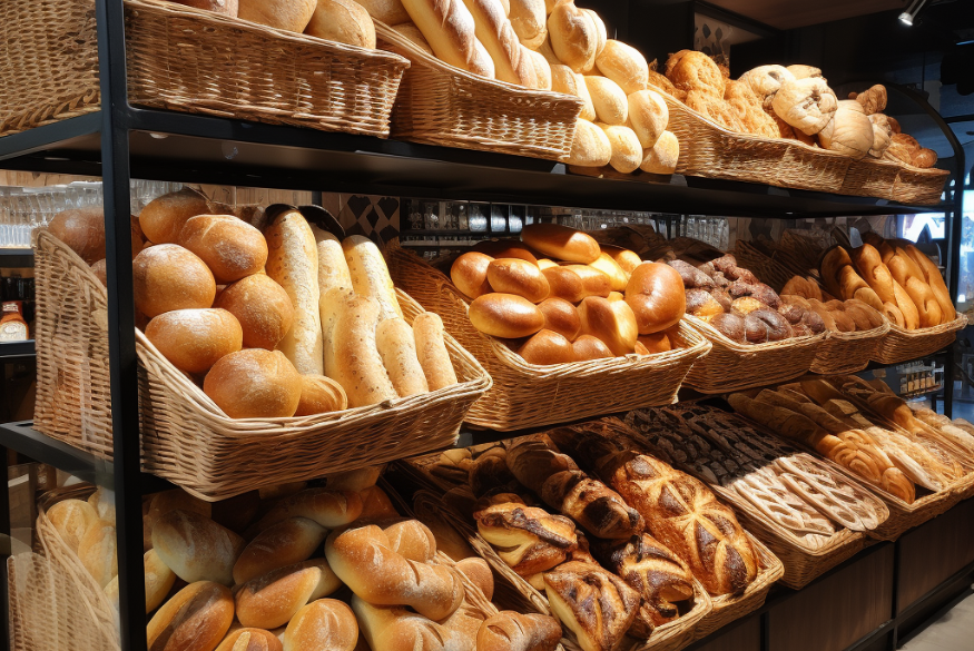 How To Say Bread In Polish - Picture of a bakery in Poland filled with various bread types