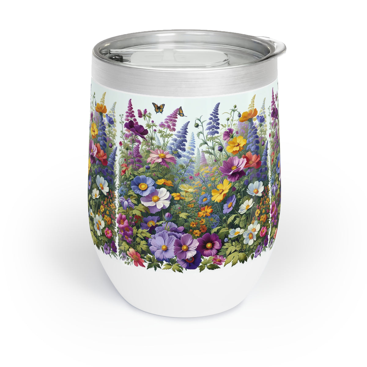 Polish Floral Wine Tumbler