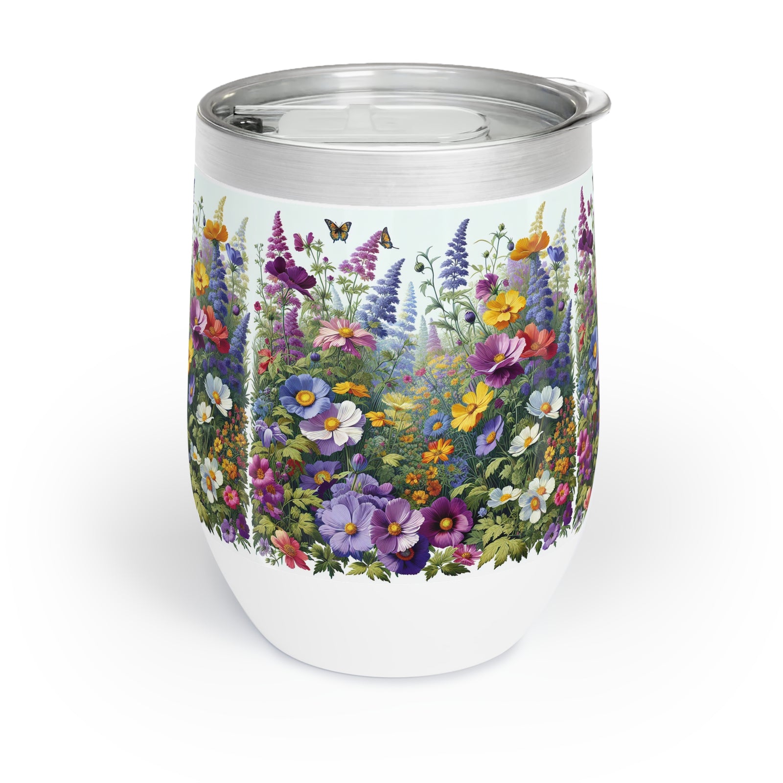 Polish Floral Wine Tumbler