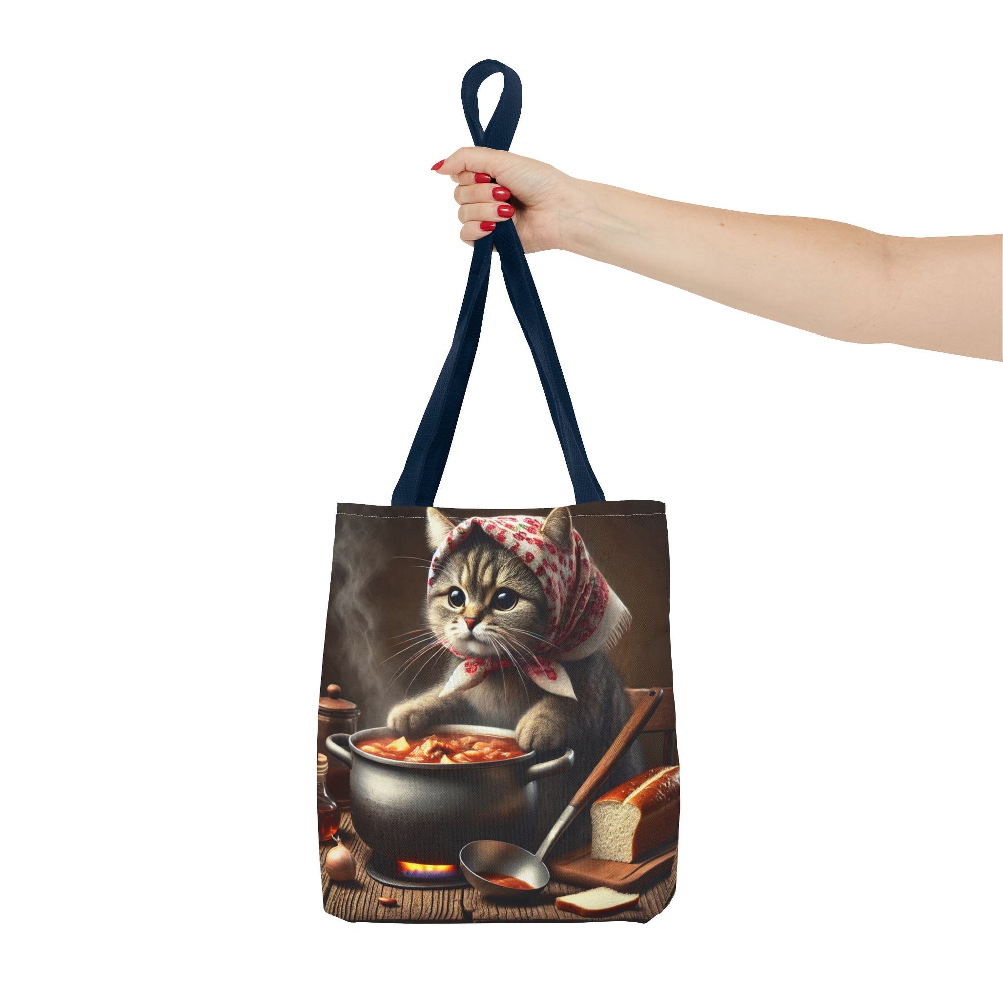 Cute Polish Cat Cooking Bigos Tote Bag