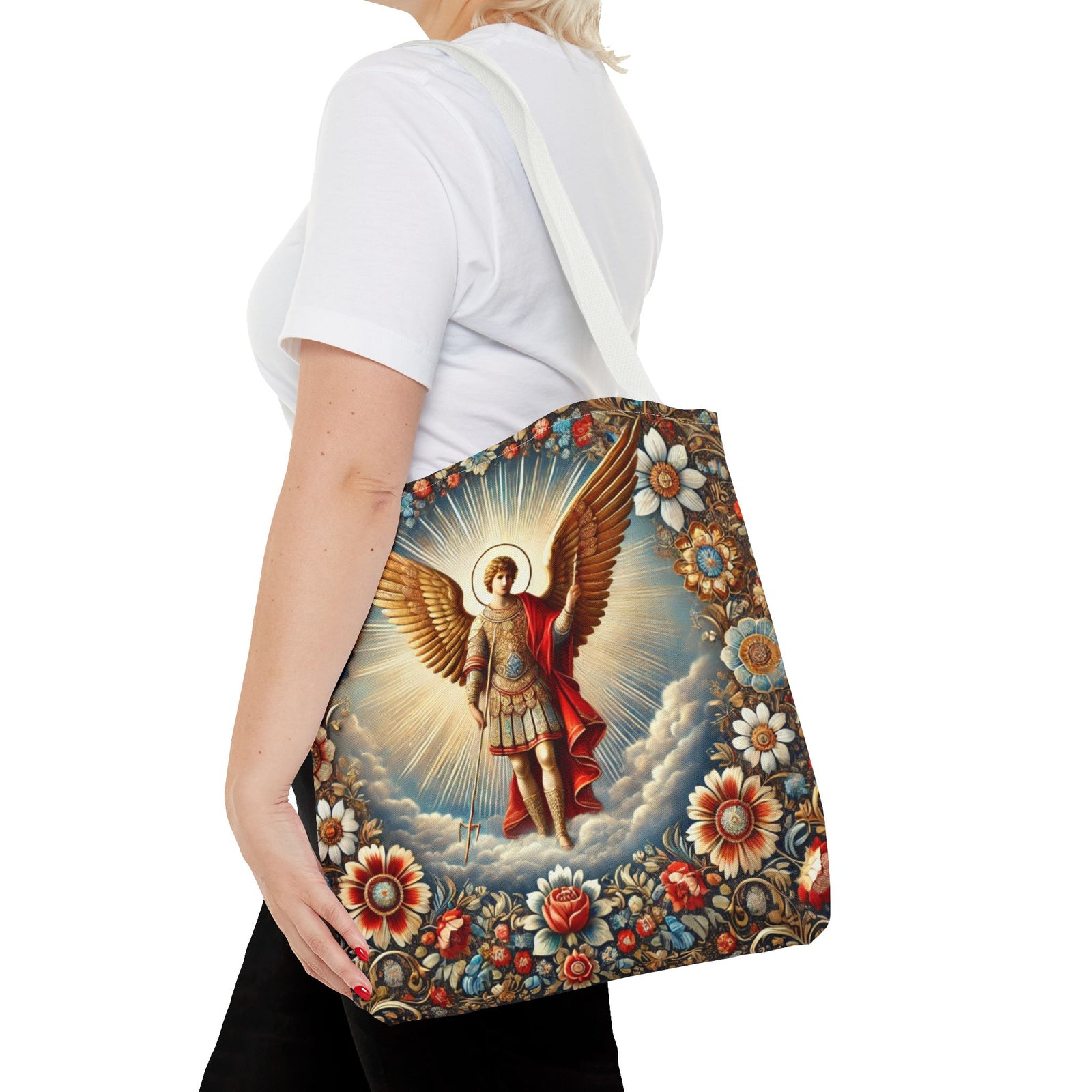 Archangel Michael Heavens Gate Biblical Tote Bag