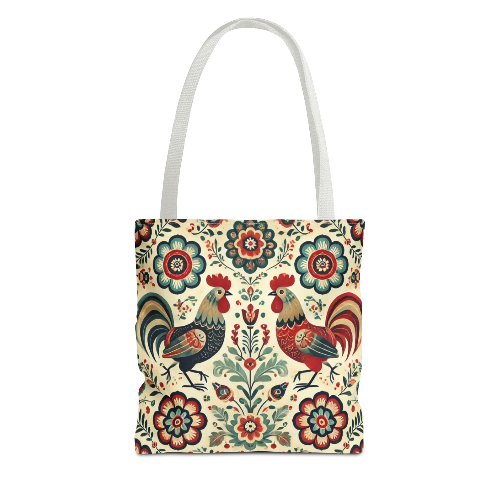 Polish Rooster Retro Themed Tote Bag