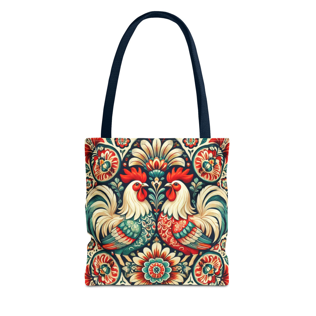 Retro Polish Chicken Pattern Tote Bag