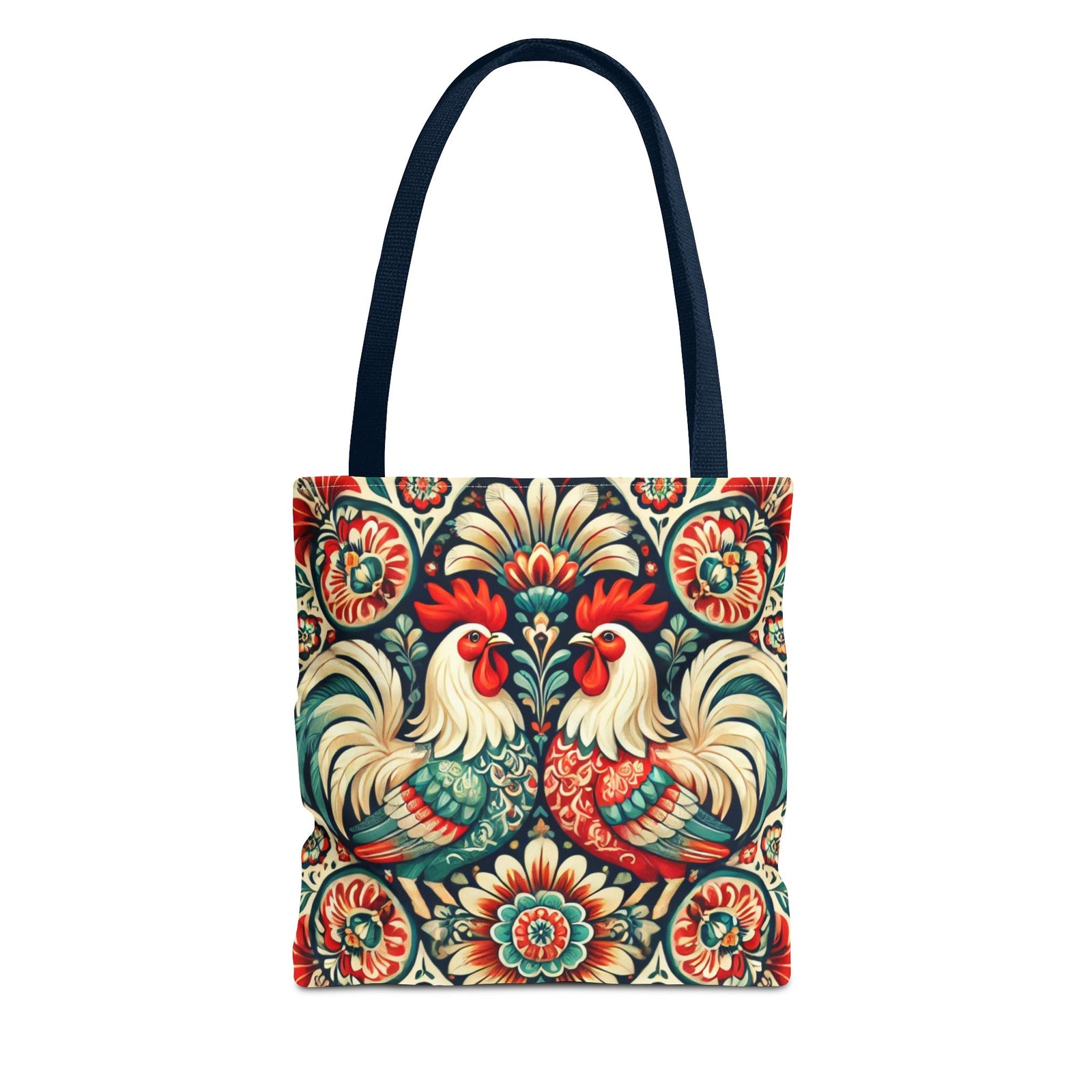 Retro Polish Chicken Pattern Tote Bag