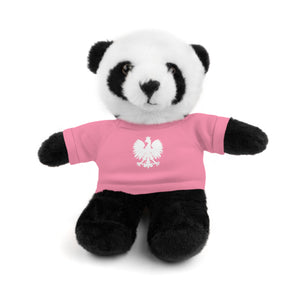 Stuffed Animals with Polish Eagle Tee - Pink / Panda / 8" - Polish Shirt Store