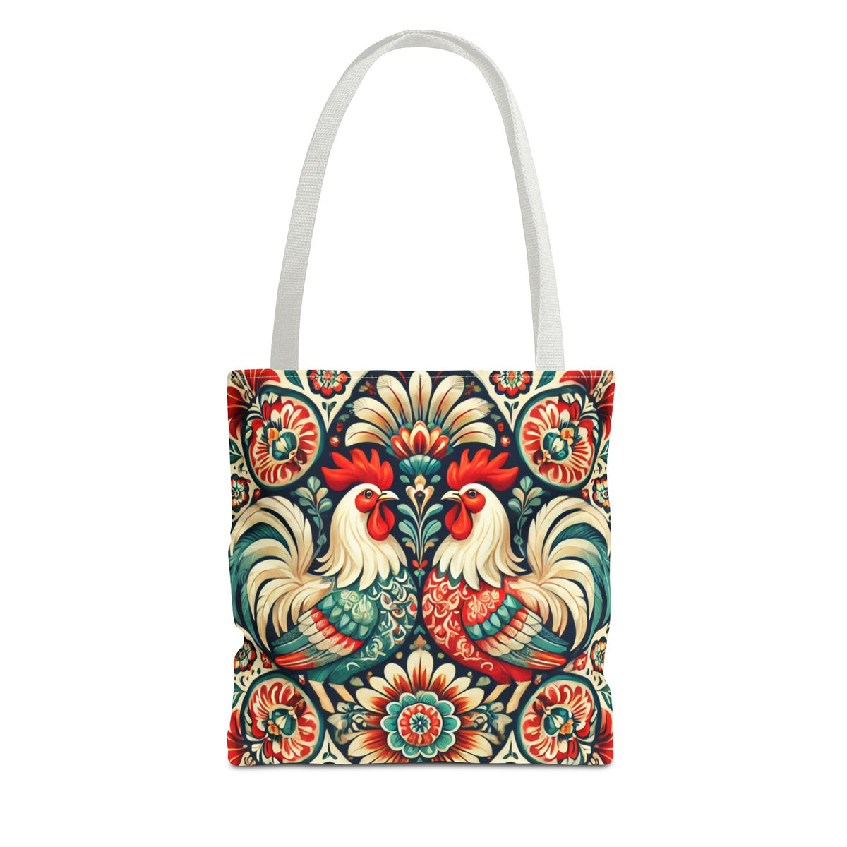 Retro Polish Chicken Pattern Tote Bag