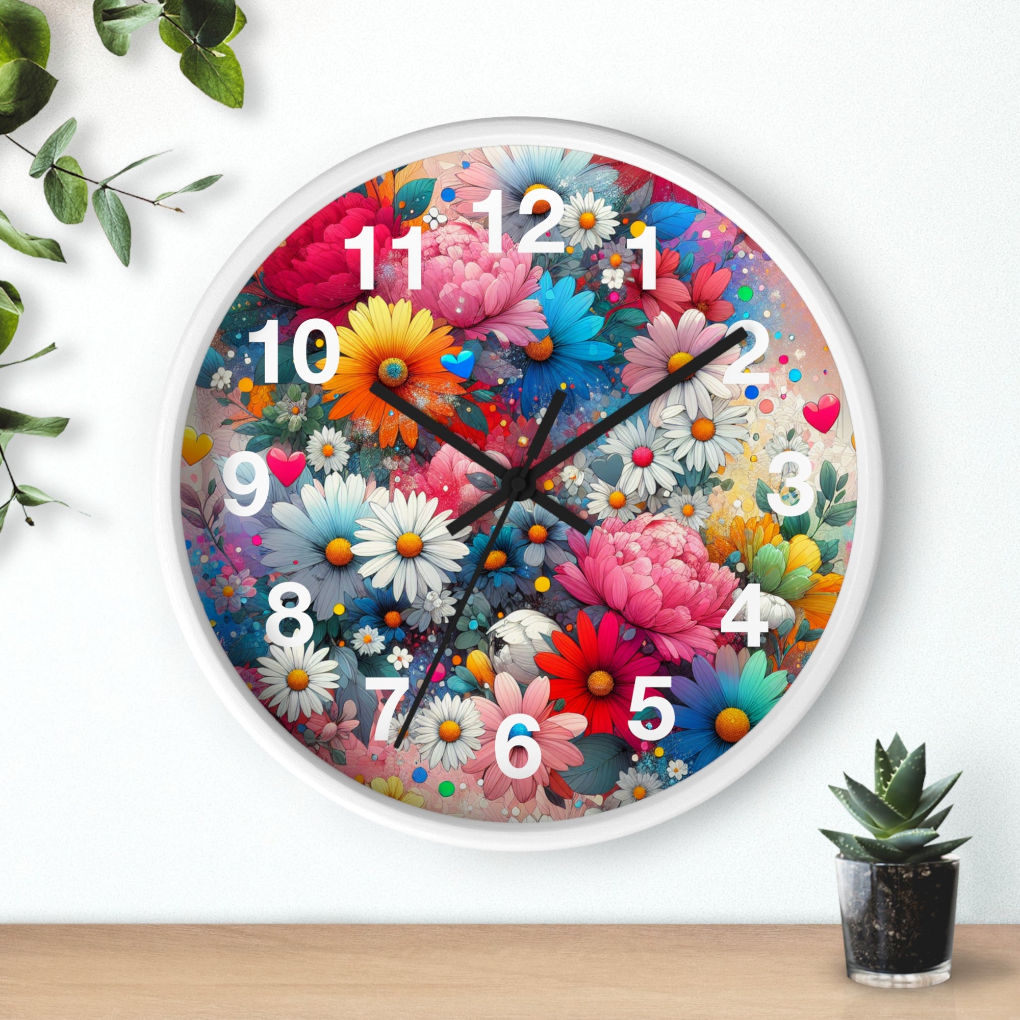Blooming Floral Wall Clock