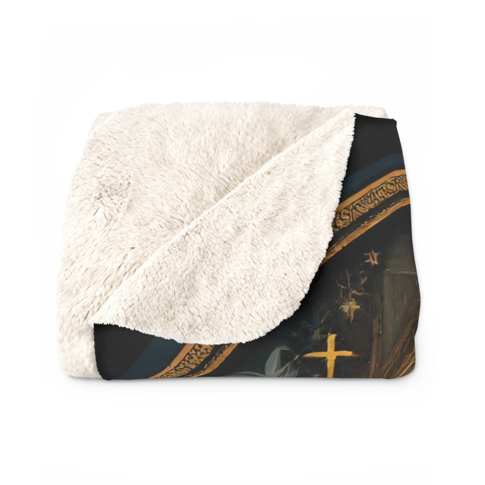 Religious Sherpa Fleece Blanket