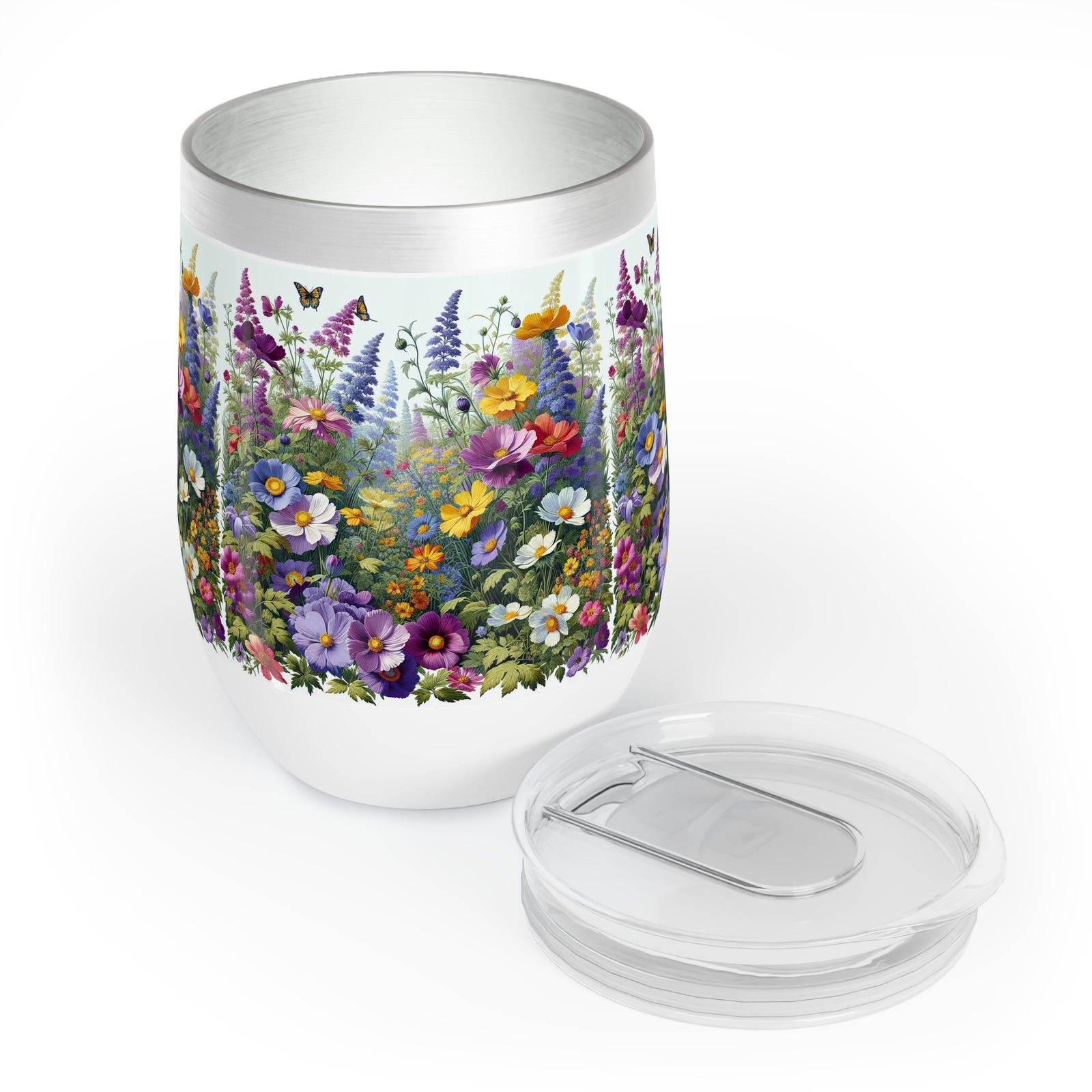 Polish Floral Wine Tumbler