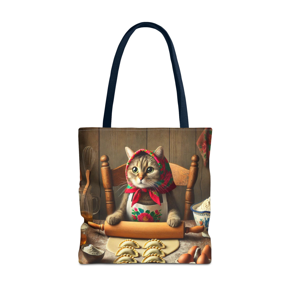 Polish Cat Making Pierogi Tote Bag