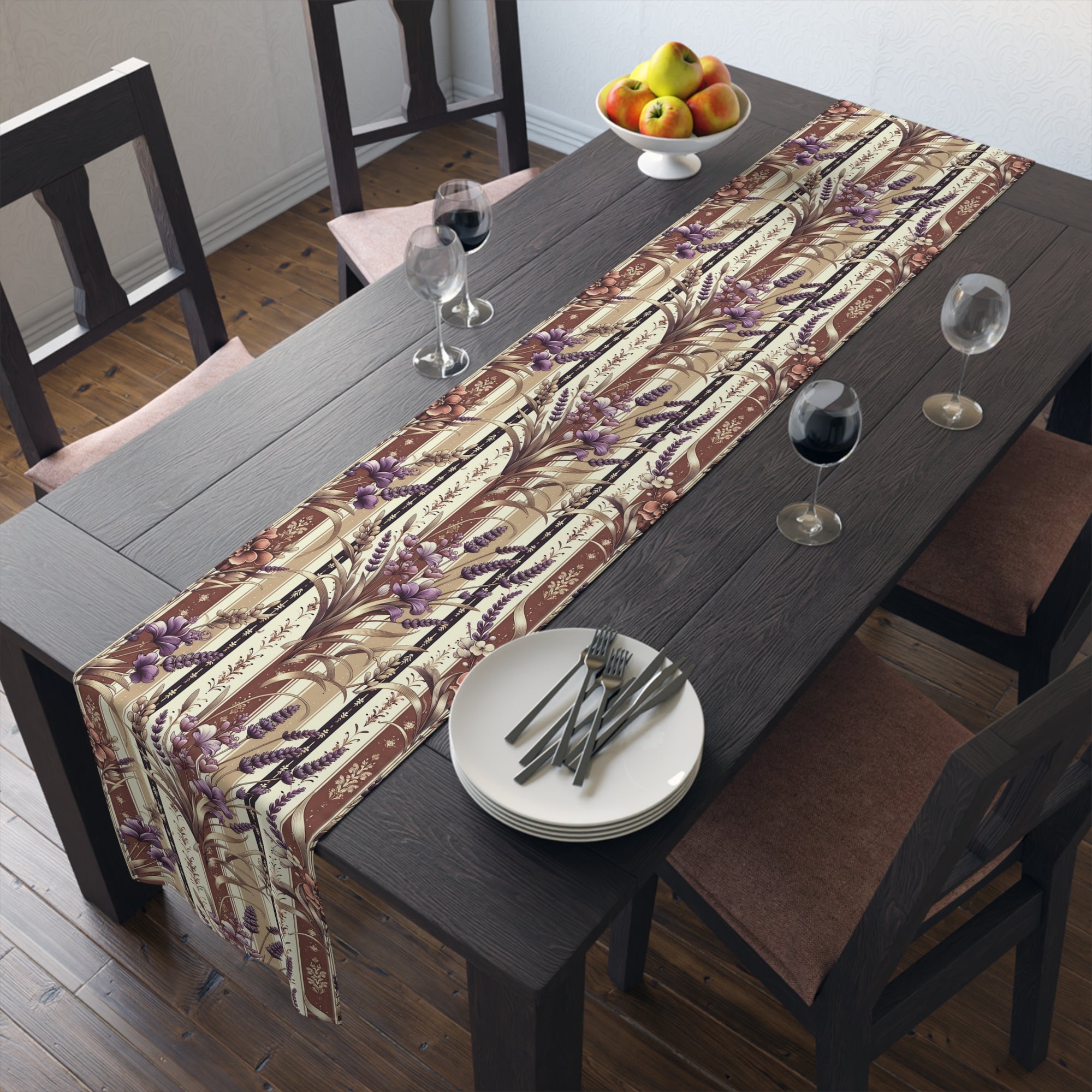 Elegant Floral Table Runner for Dining,