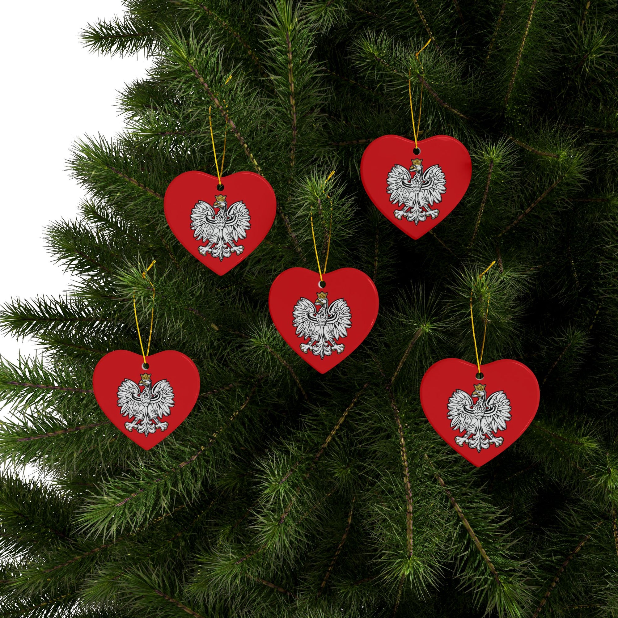 Polish Eagle Ceramic Ornaments