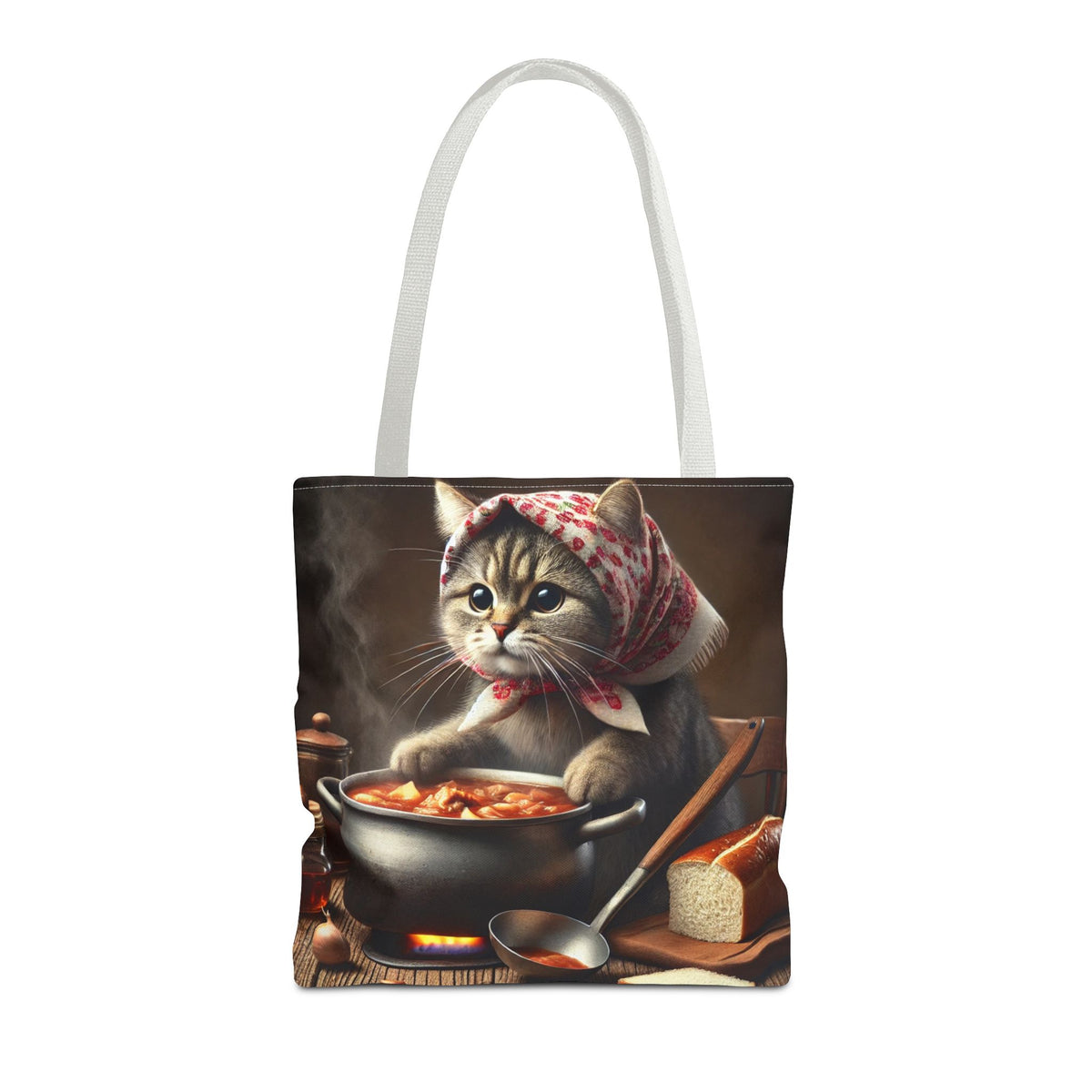 Cute Polish Cat Cooking Bigos Tote Bag