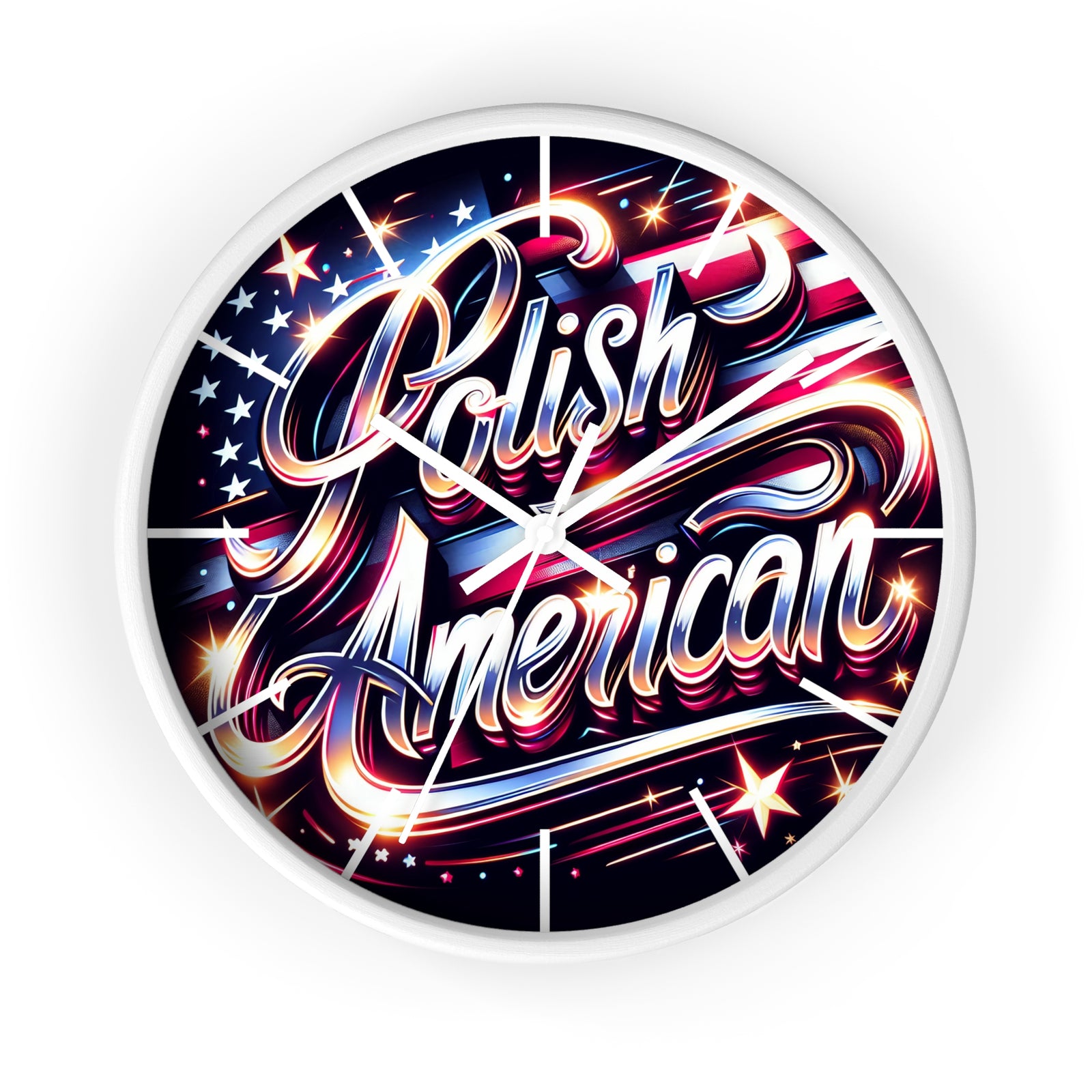 Polish American Pride Wall Clock