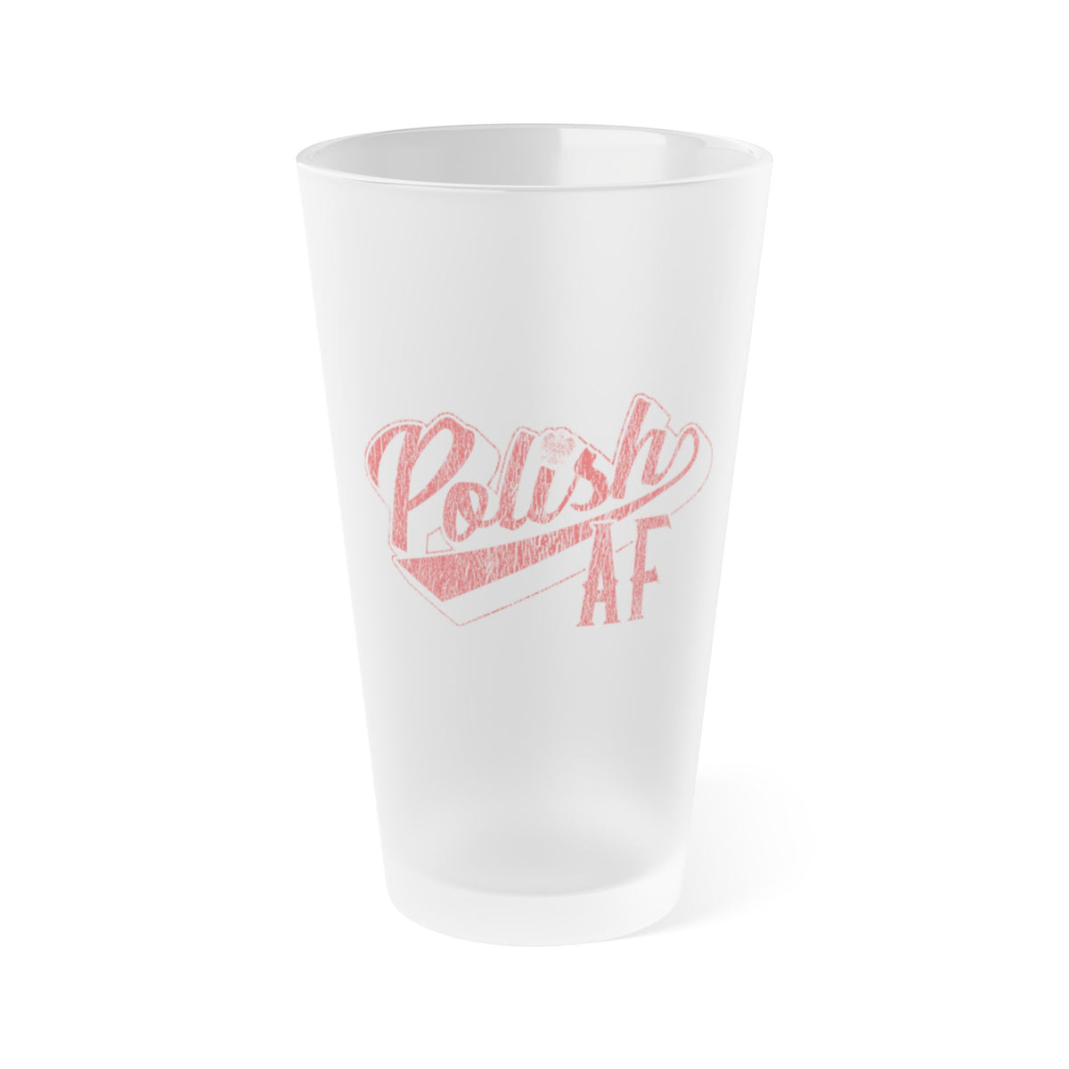 Polish AF Frosted Pint Glass, 16oz