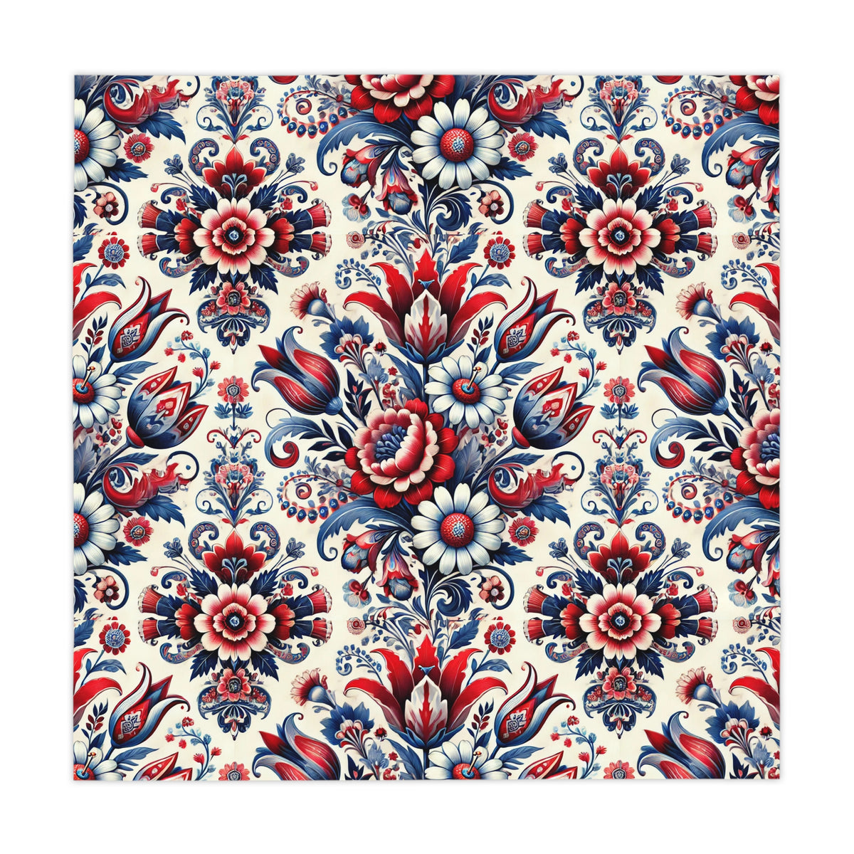 Colorful Floral Roses Tablecloth