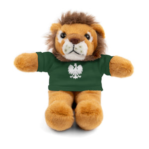 Stuffed Animals with Polish Eagle Tee - Forest Green / Lion / 8" - Polish Shirt Store