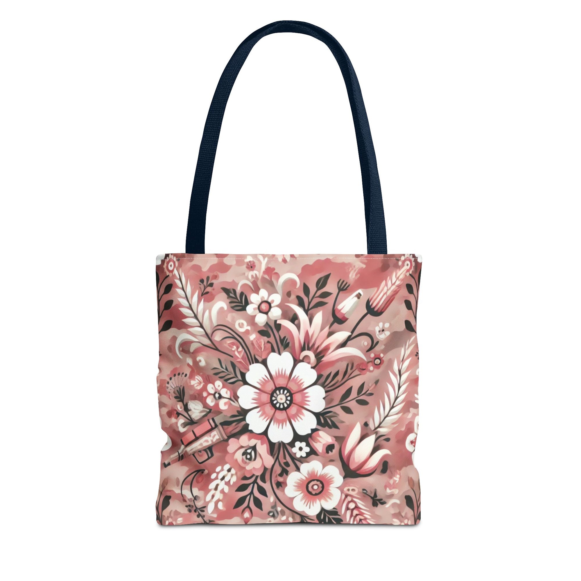 Pink Camouflage Floral Pattern Tote Bag