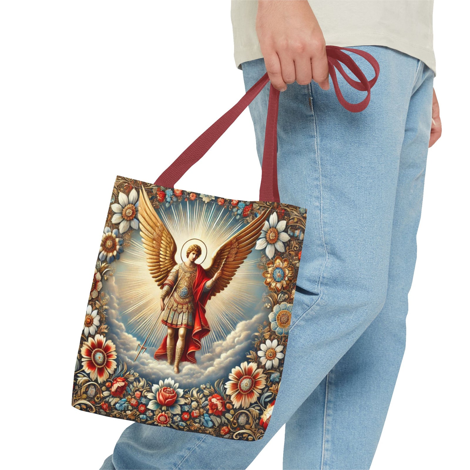 Archangel Michael Heavens Gate Biblical Tote Bag