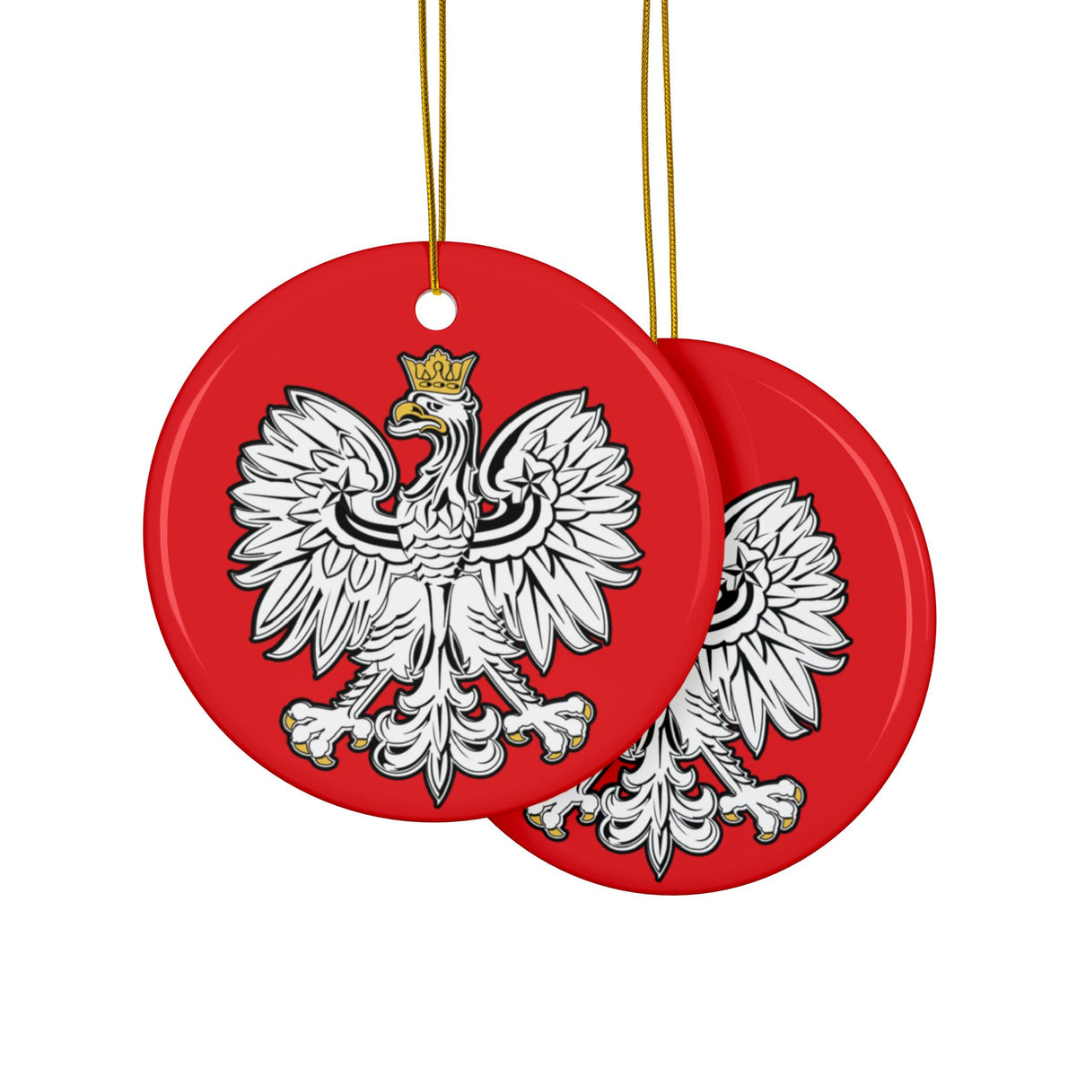 Polish Eagle Ceramic Ornaments