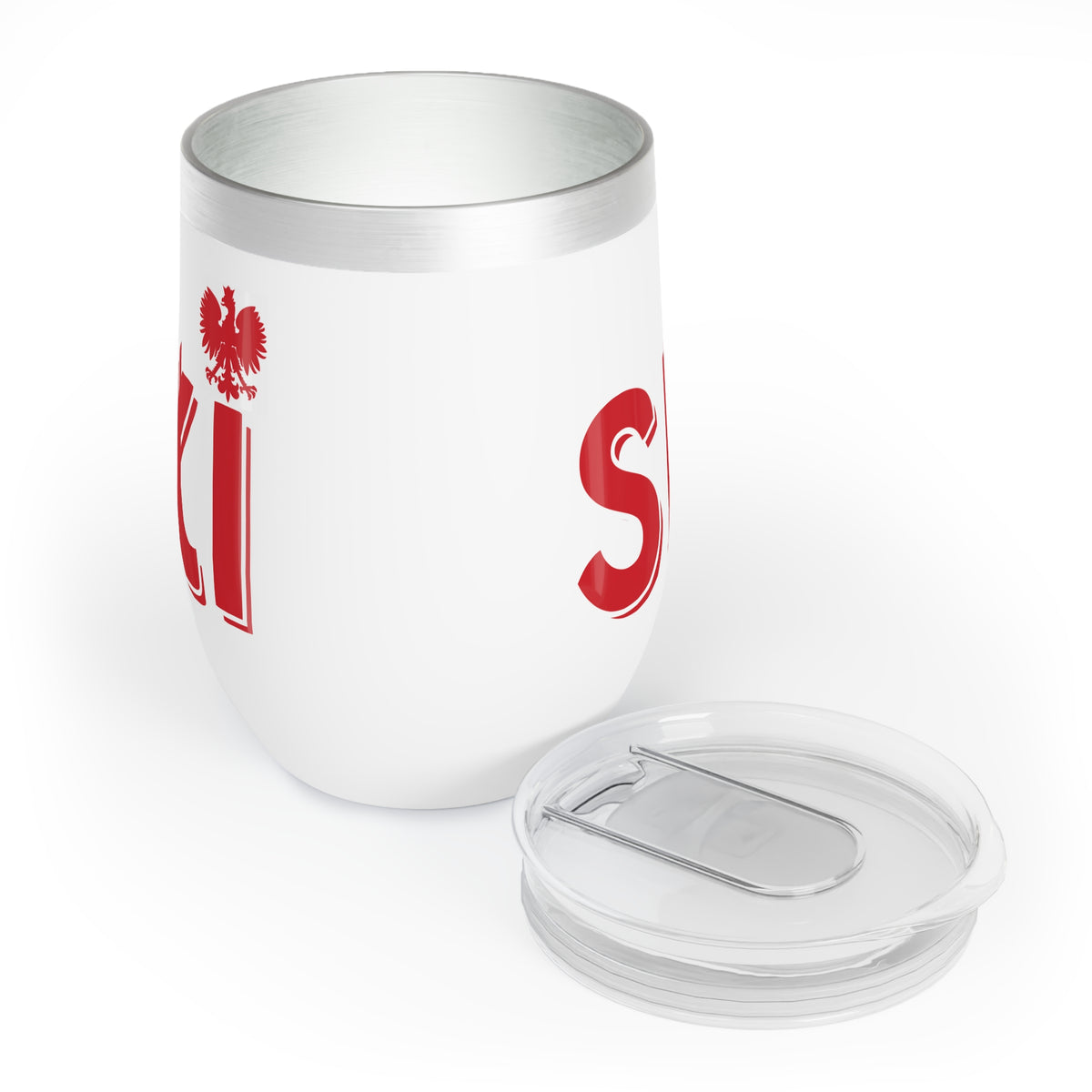 Polish Surname Ski Wine Tumbler