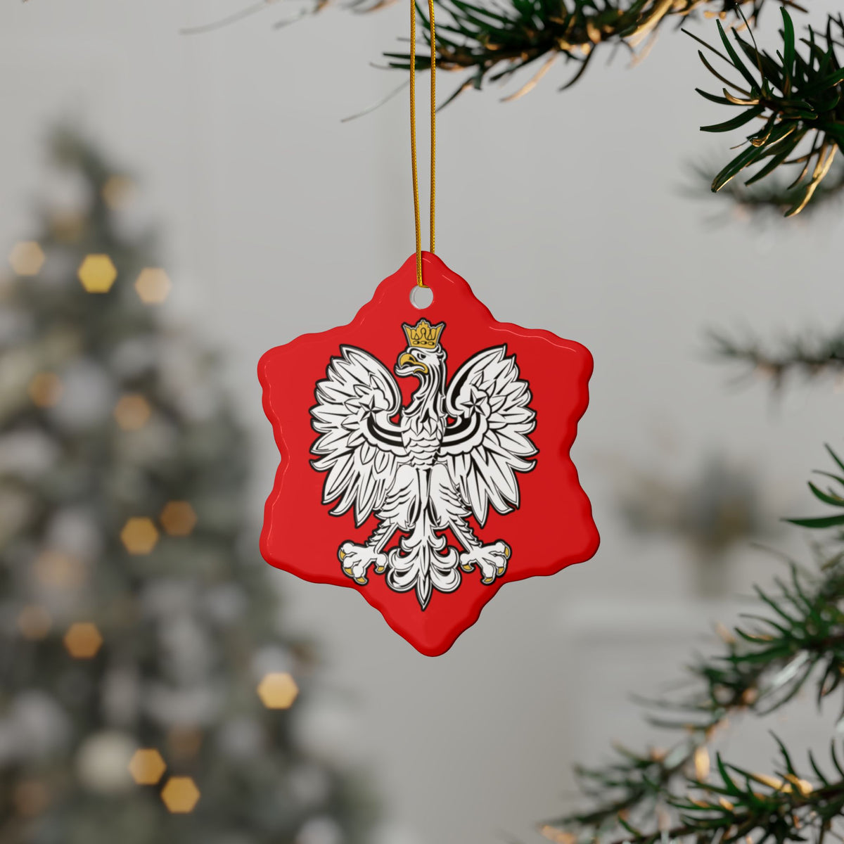 Polish Eagle Ceramic Ornaments