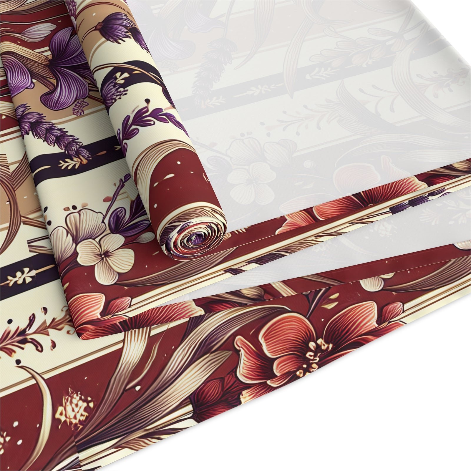 Elegant Floral Table Runner