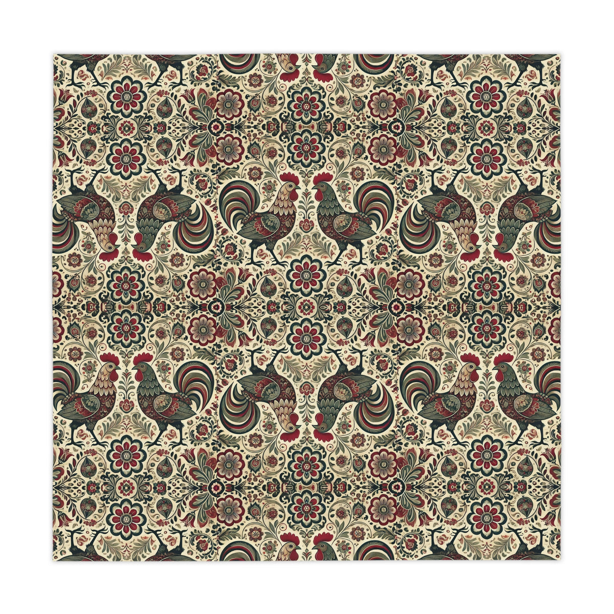 Farmhouse Rooster Tablecloth