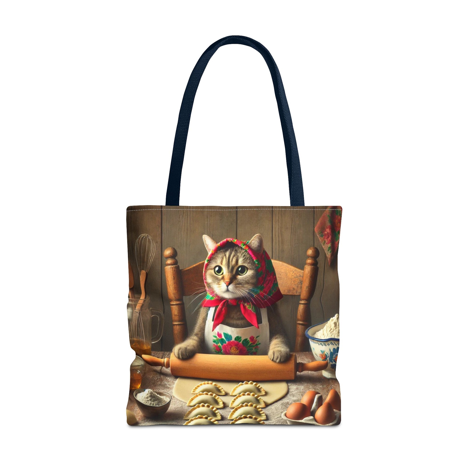 Babushka Cat Pierogi Making Tote Bag