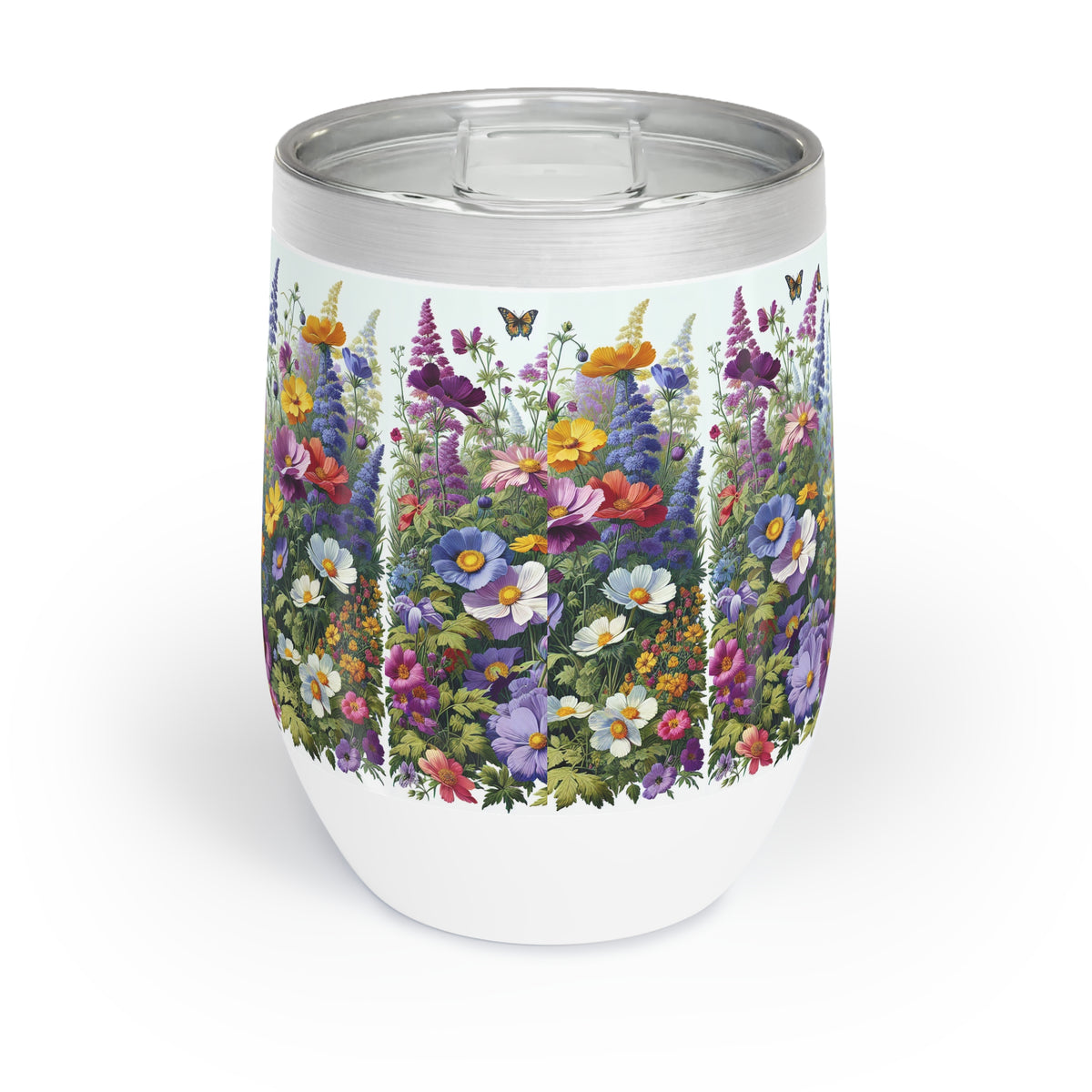 Polish Floral Wine Tumbler