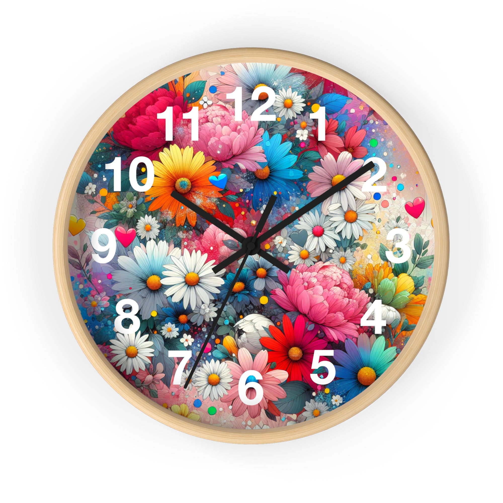 Blooming Floral Wall Clock