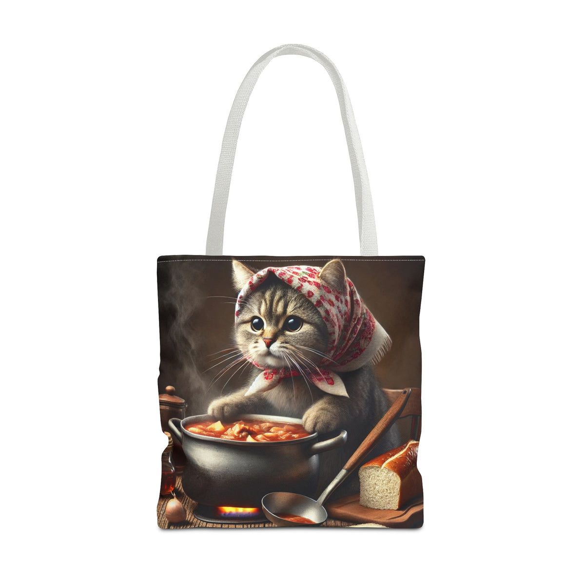 Cute Polish Cat Cooking Bigos Tote Bag