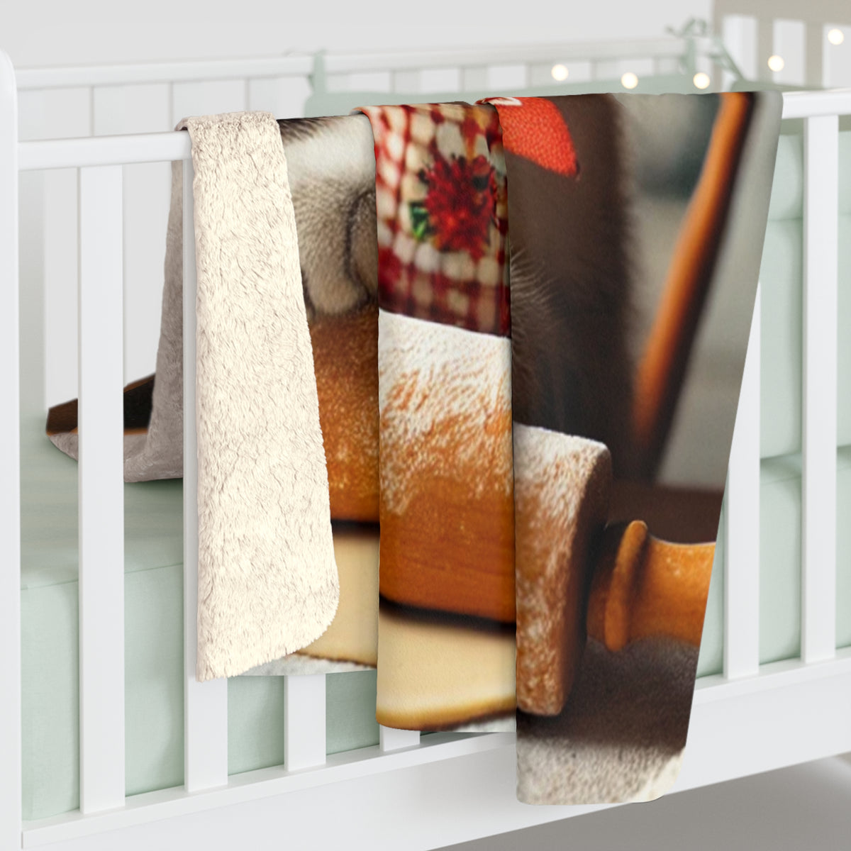 Cute Polish Cat Sherpa Fleece Blanket