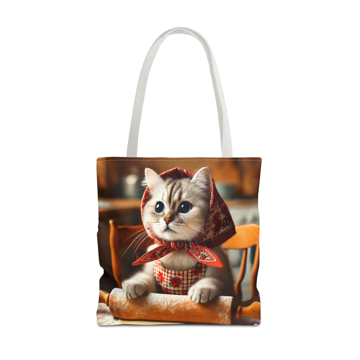 Adorable Polish Cat With Rolling Pin Tote Bag