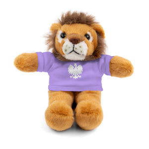 Stuffed Animals with Polish Eagle Tee - Lavender / Lion / 8" - Polish Shirt Store