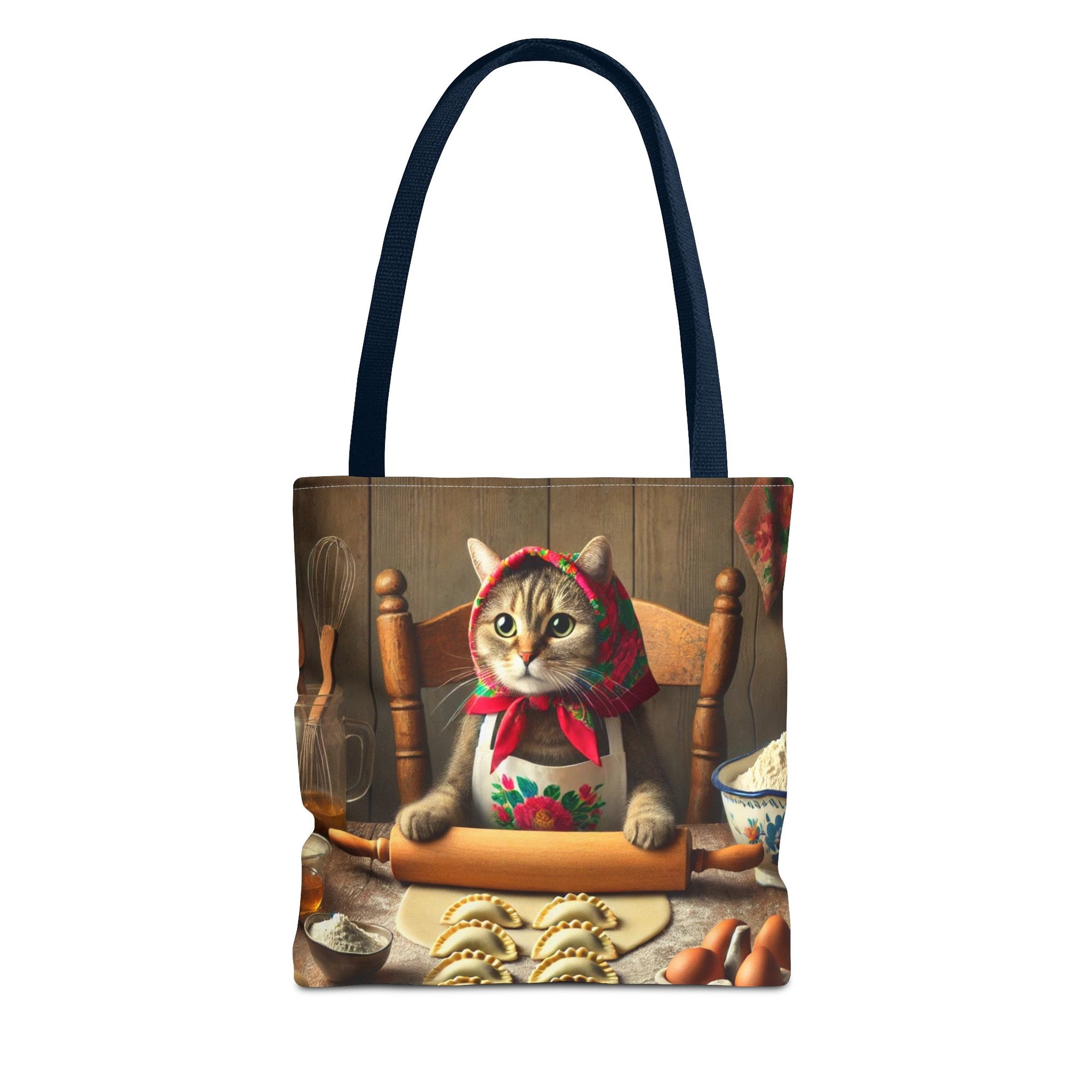 Babushka Cat Pierogi Making Tote Bag